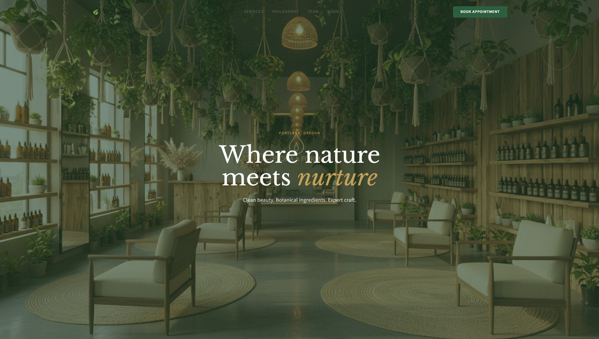 Verdant website preview
